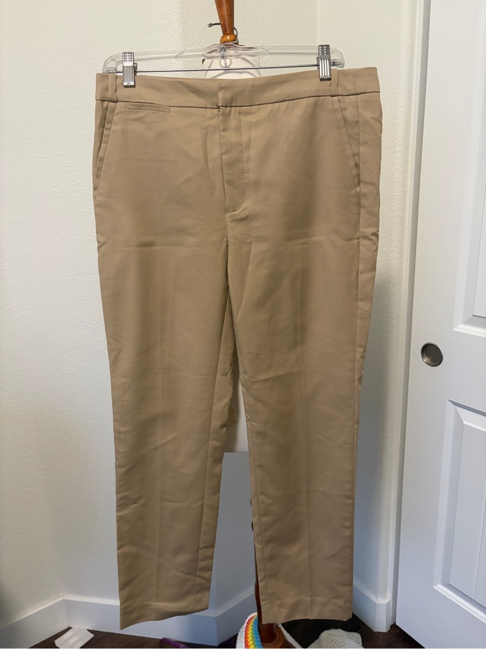 Tailored Khaki Dress Pants - Classic Tan